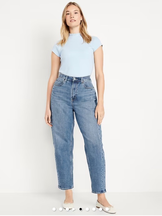 Old Navy Denim - Old Navy Jeans - medium blue high rise barrel leg